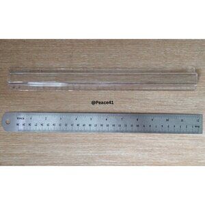 Set of 2 Durable Measuring Rulers – School, Office, Craft Use In Good Condition